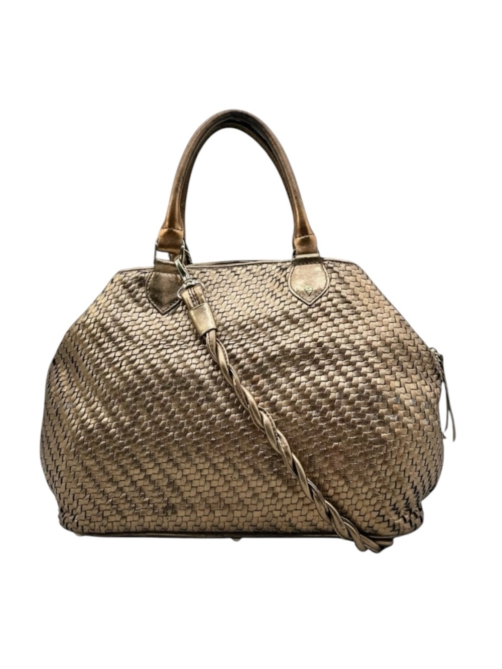Helen Kaminski Australia Oversized Woven Leather Handbag